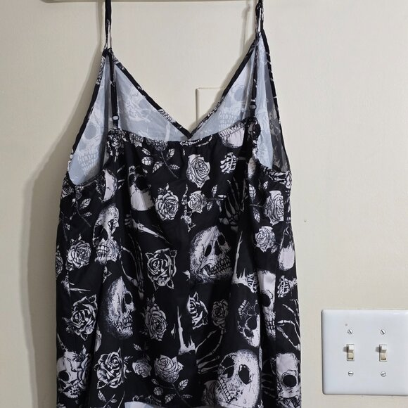 Women's Plus Skull Tank Top 4x - Picture 4 of 4